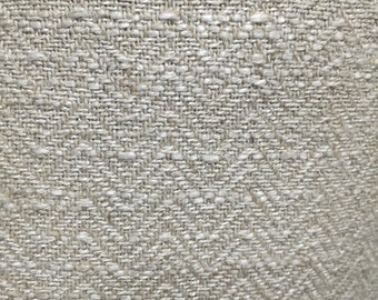 Oatmeal colored Herringbone Upholstery Fabric By The Yard - Textured Upholstery Fabric - Home Decor Upholstery Fabric.