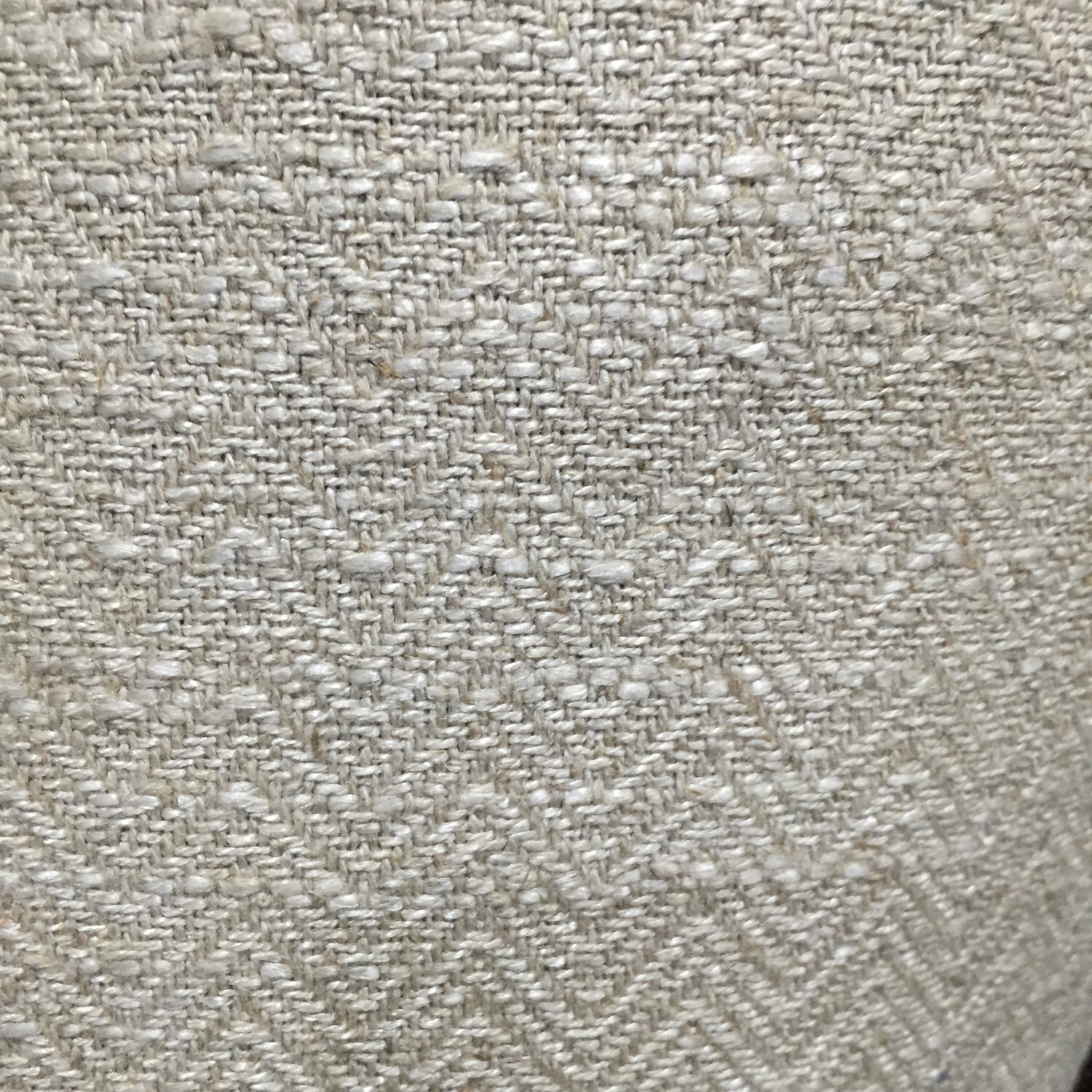 Oatmeal colored Herringbone Upholstery Fabric By The Yard