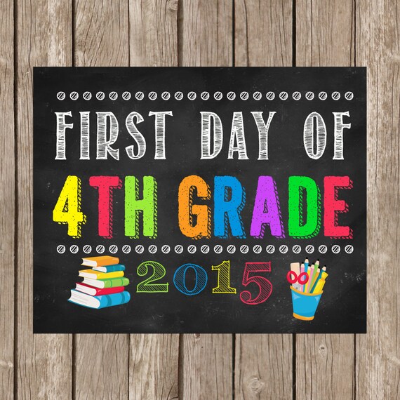 first-day-of-4th-grade-sign-8x10-instant-by-thelovelydesigns