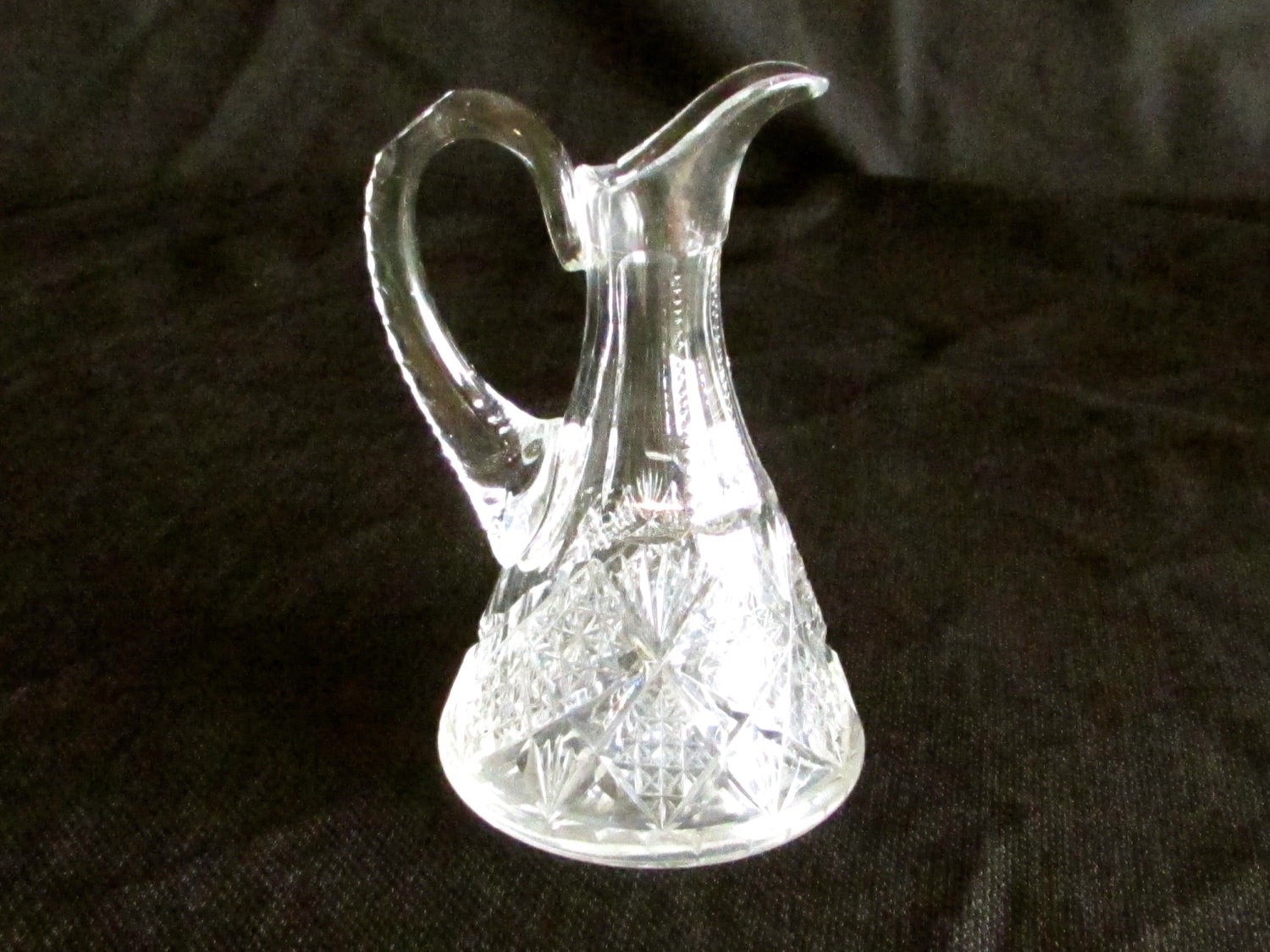 Heavy Cut Crystal Cruet Vintage Lead Crystal Cruet Bud Vase