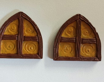 Windows for fairy house, Fairy door, mouse door, Gnome door