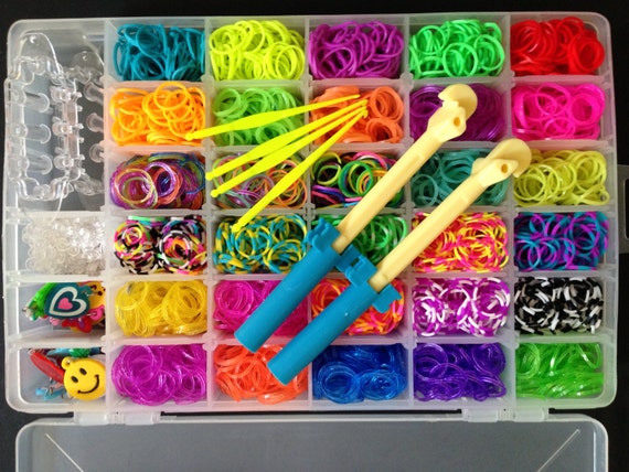 Rainbow loom poker chips