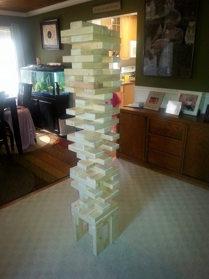 Giant Stacking blocks Tumble Blocks Backyard Game Playing