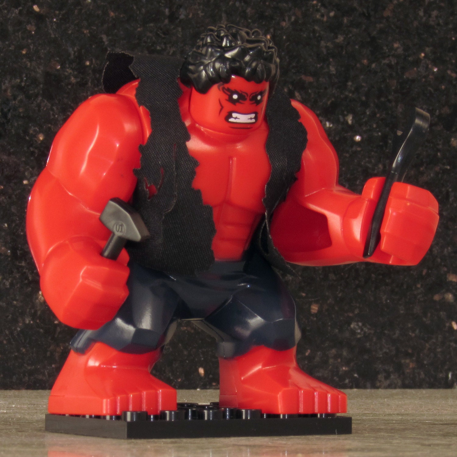 red hulk lego marvel