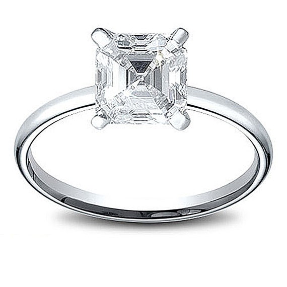 Items similar to Asher Cut Diamond Engagement Ring 0.96 Ct GIA ...