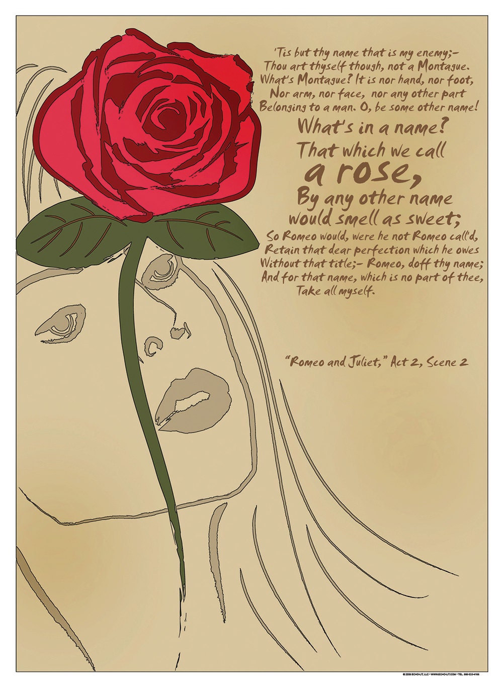 Rose Romeo and Juliet Quotable Shakespeare Literary Art