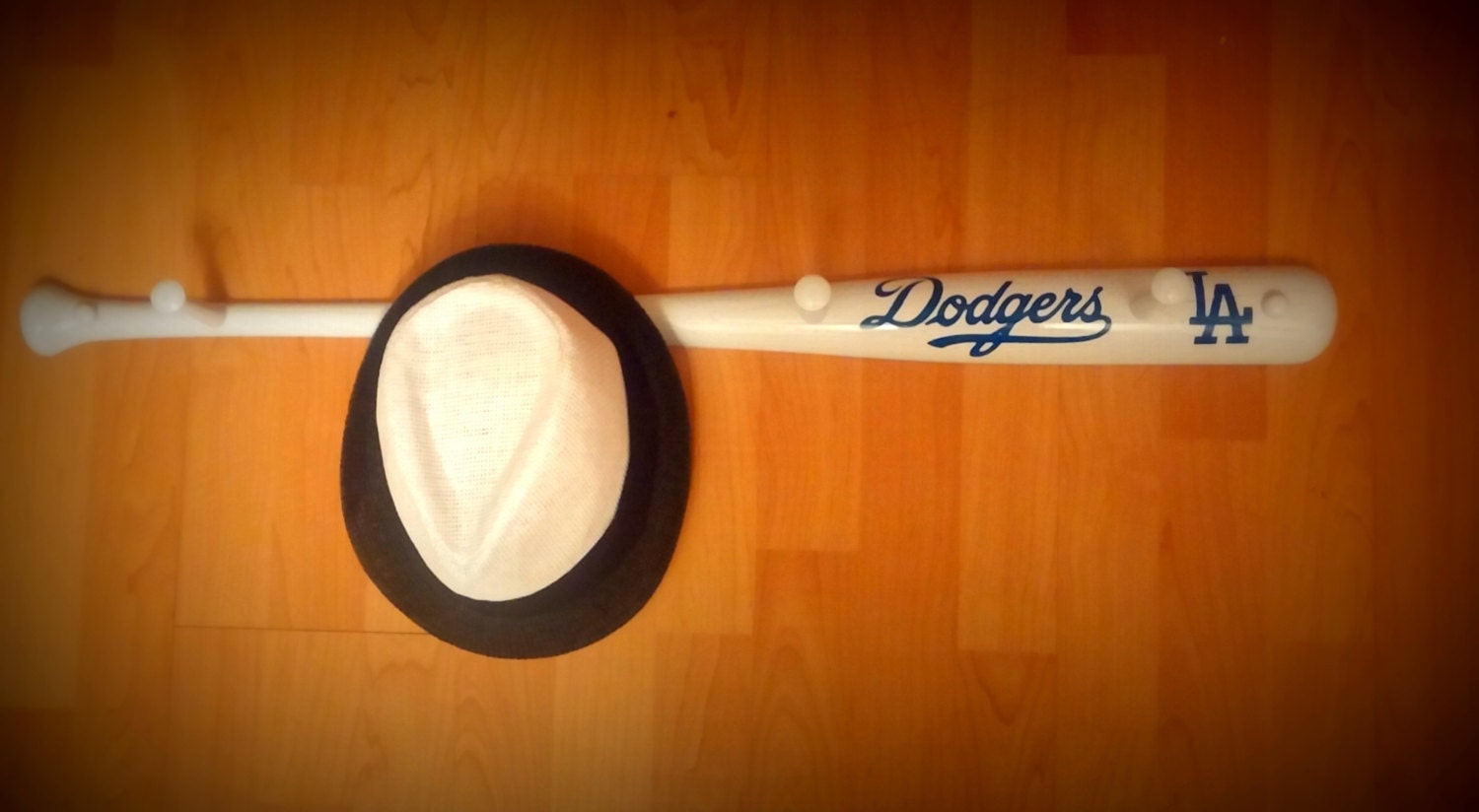 LA Dodgers Baseball Bat Hat and Coat Rack