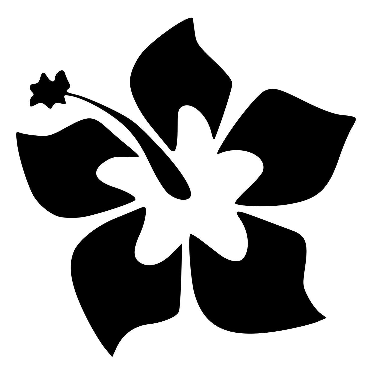 Beautiful Plumeria Flower DieCut Decal Car Window Wall Bumper