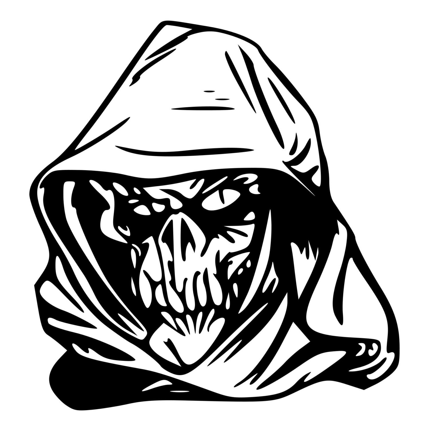 Creepy Hooded Grim Reaper Die-Cut Decal Car Window Wall Bumper