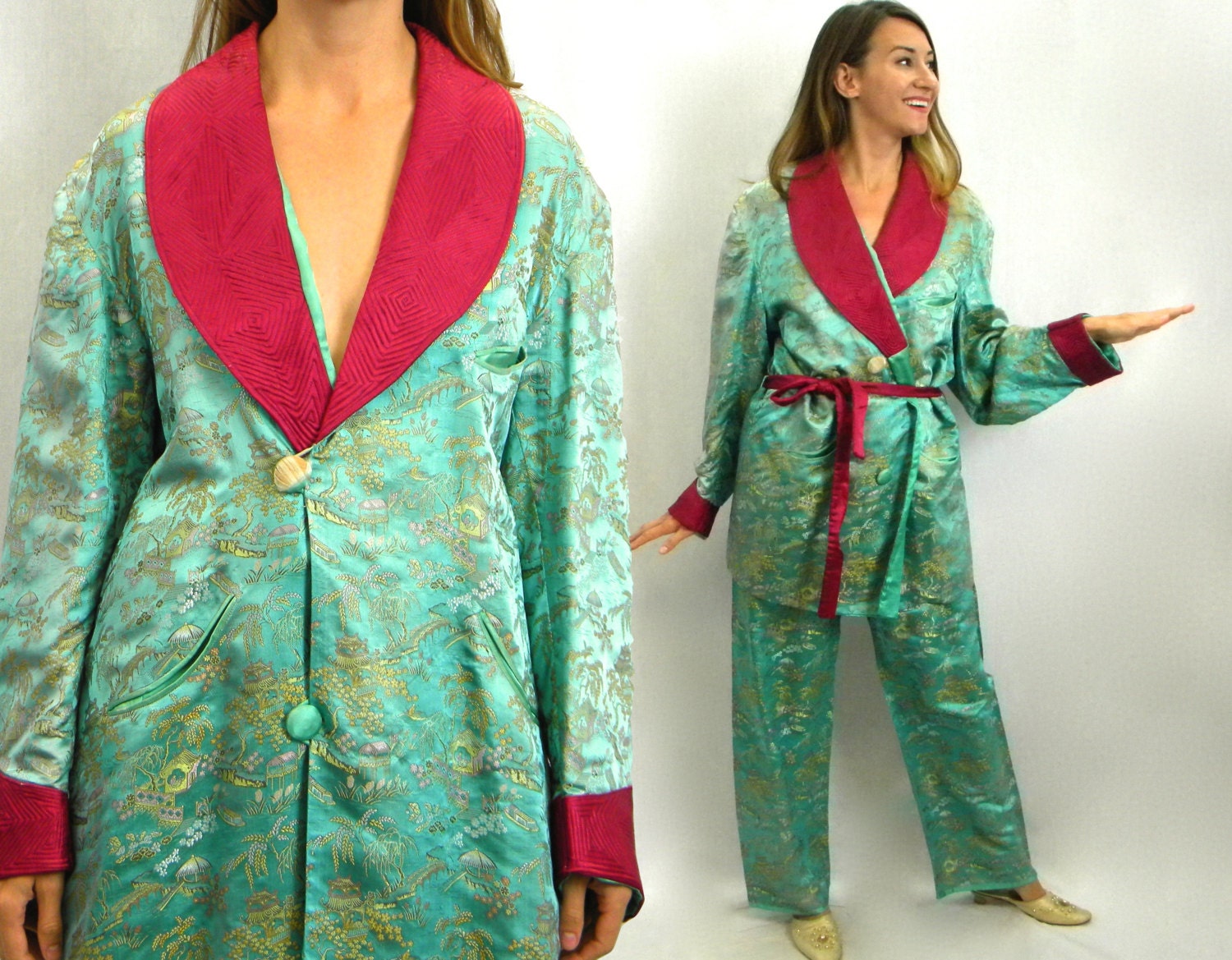 Asian Silk Pajamas 46