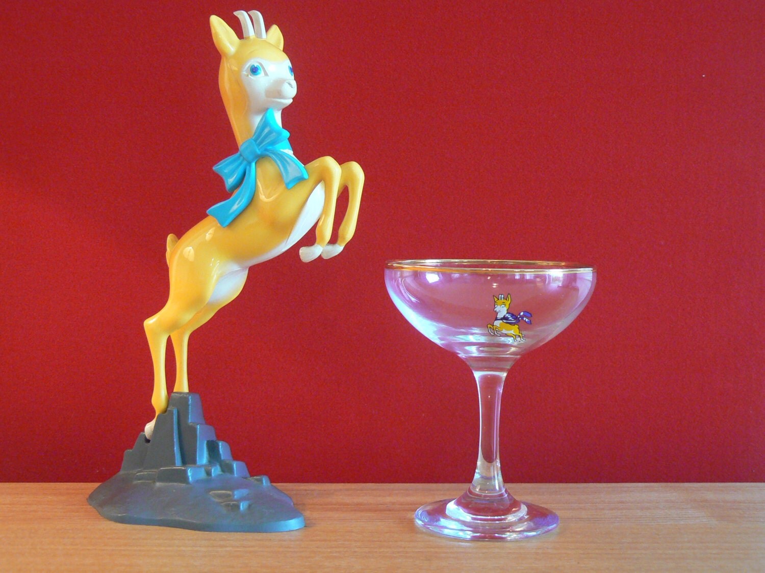 Classic Iconic 1970's Babycham Glass.