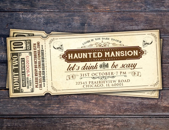 Items similar to Halloween invite, Halloween party, Spooky Halloween