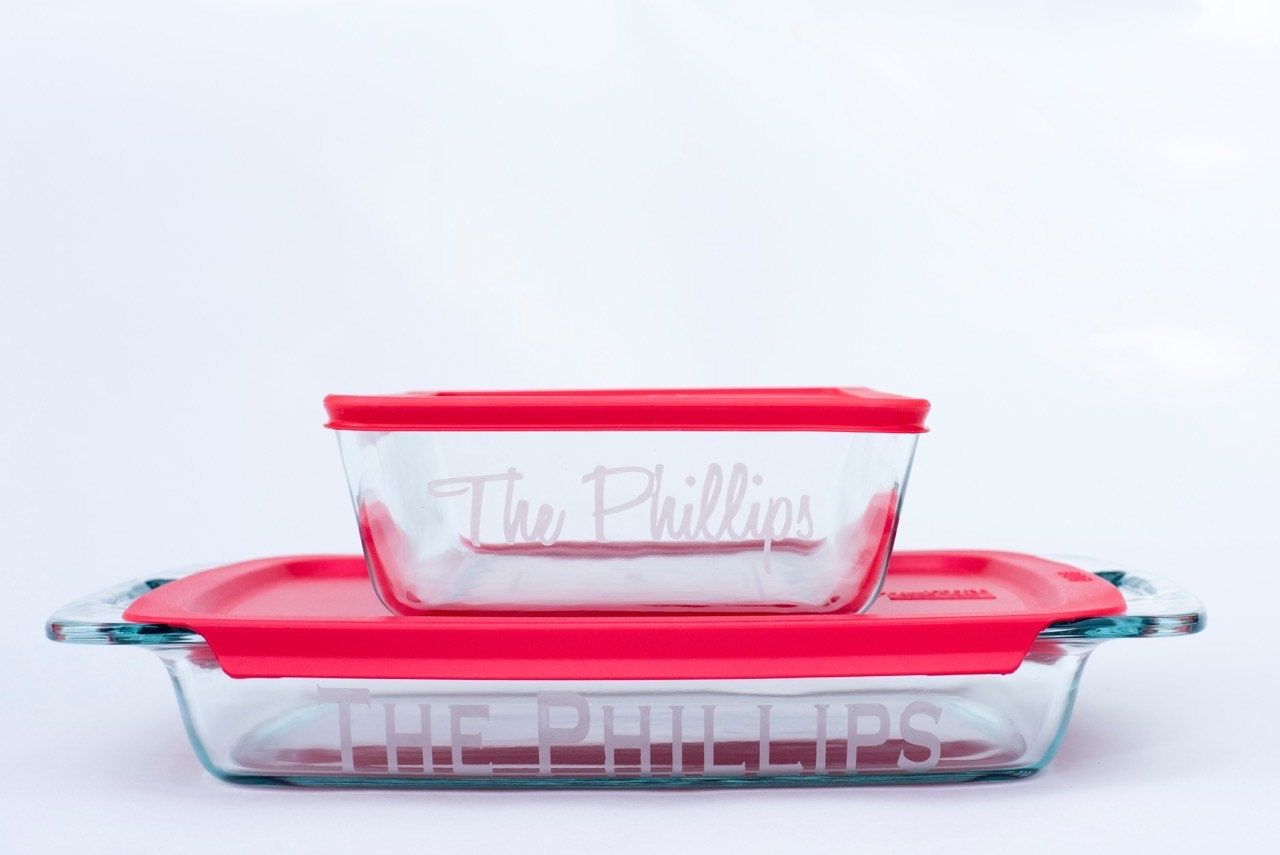 Pyrex 9x13 Personalized Bakeware Personalized by GiftyBoutique