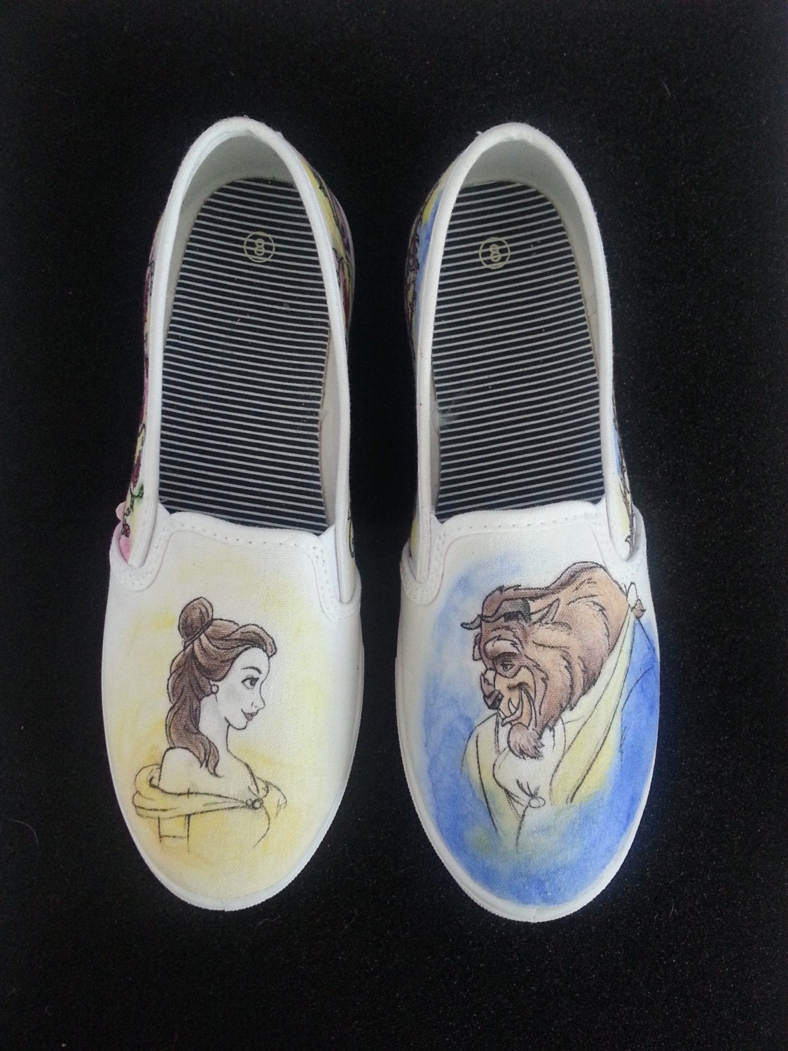 Disney's Beauty and the Beast Themed Shoes with Wraparound