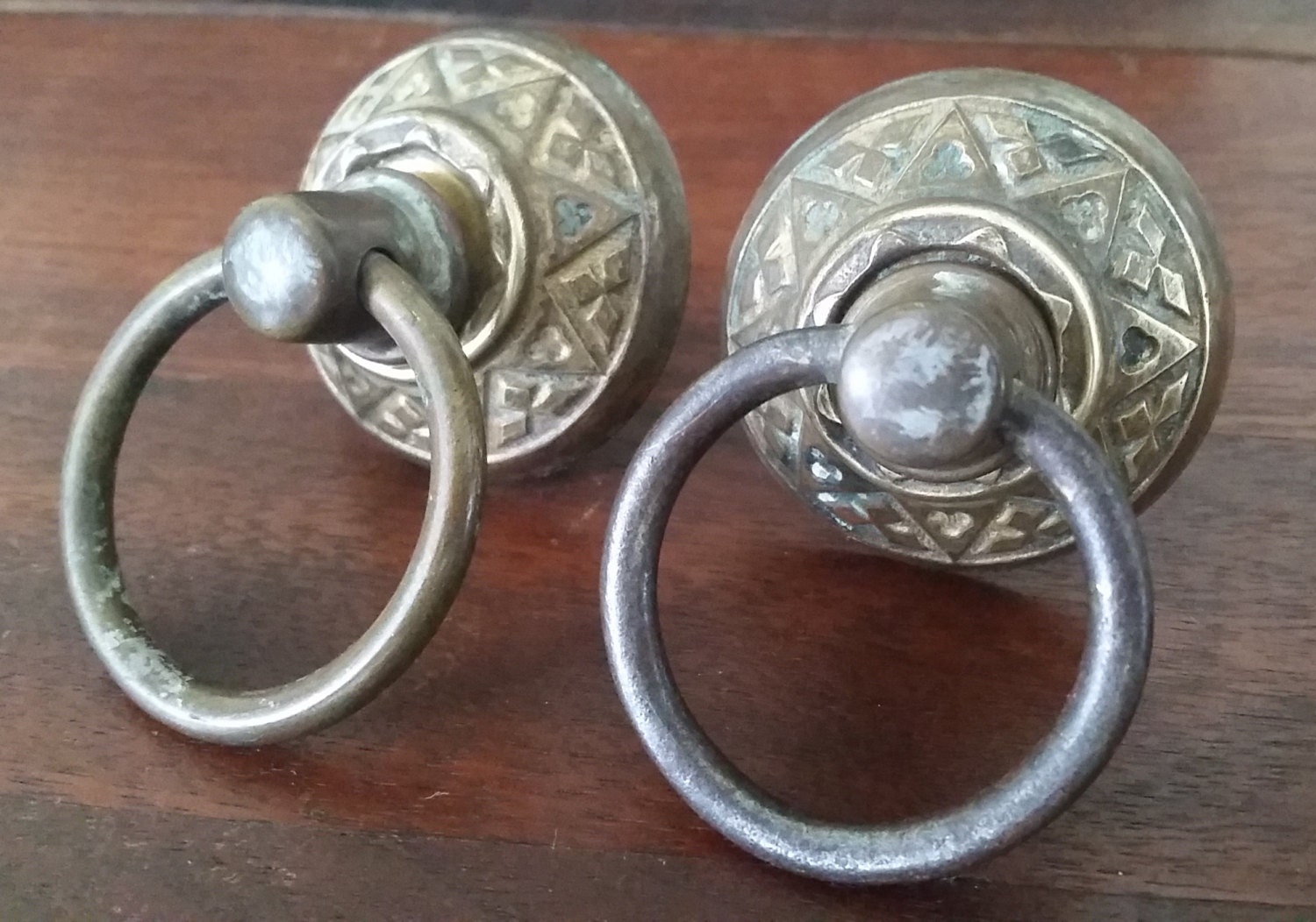 2 Vintage Furniture Pulls or Drawer Pulls. Knobs