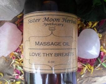 Love Thy Breasts - Massage Oil 4 oz.
