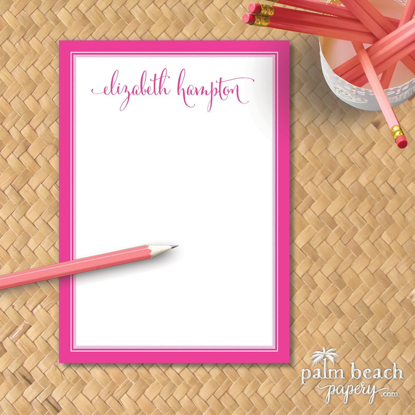 Signature 5x7 Notepad 50 or 100 Sheets Personalized