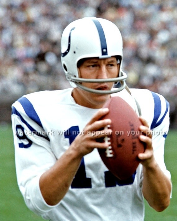 Vintage JOHNNY UNITAS Baltimore Colts Hall Of By PictureRelic