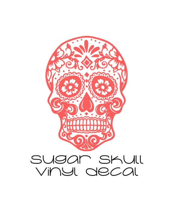 Sugar Skull Vinyl Decal By Briecreate On Etsy 2749