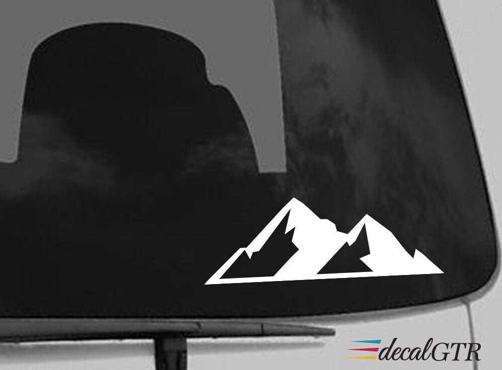 Mountains Car Decal Mountains Range Vinyl Car Sticker