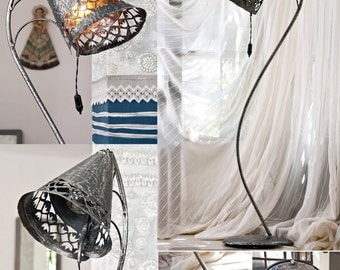 Design metal floor lamp unique industrial light standing lamp wrought iron lamp steel metal art light modern sculpture lamp Iron art gift