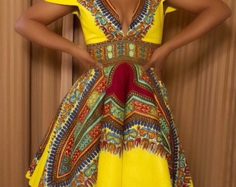Beautifully Unique African Print Dress