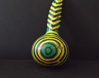 African RASTA painted spoon, Primative ethnographic, Tribal, Ethnic, organic, art, spoon, Mali, Dogon, Baule, Ghana, Africaines, statuen ewe
