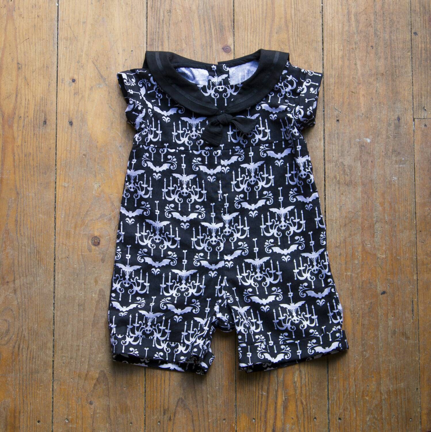 Gothic baby clothes sailor suit. Alternative baby clothes