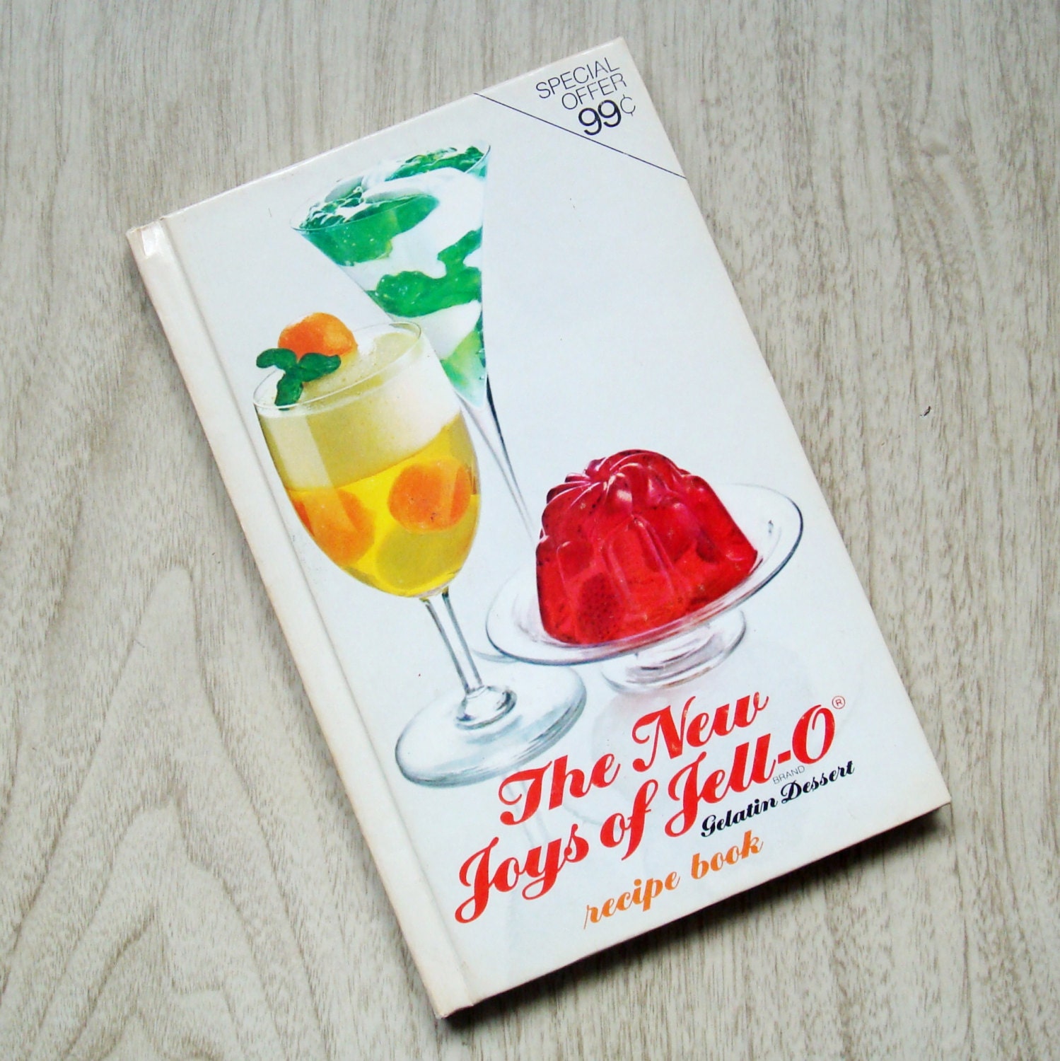 Vintage Jello Cookbook The New Joys Of Jello 1974 Mid