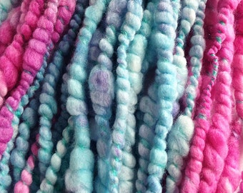 Art Yarn - Pinky Perky Handspun Art Yarn for Sale, Handspun Yarn UK