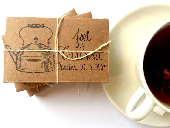 Tea wedding favors // rustic winter wedding gifts // custom // organic ...