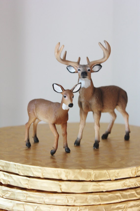 rustic deer figurines