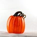 Blown Glass Pumpkin (Taller Round)