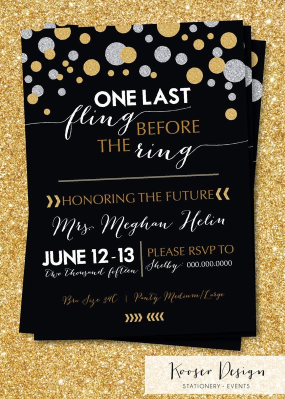 Final Fling Before The Ring Invitations 1