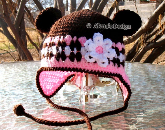 flaps toddler pattern for hat crochet with ear Hat Crochet Pattern  Crochet Bear Ear Pattern Hat Ears   001 with