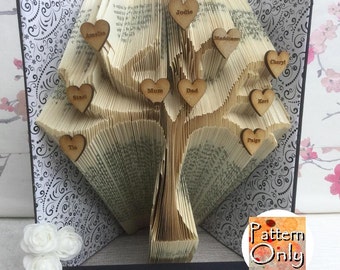 Tree Folded Book Art Pattern