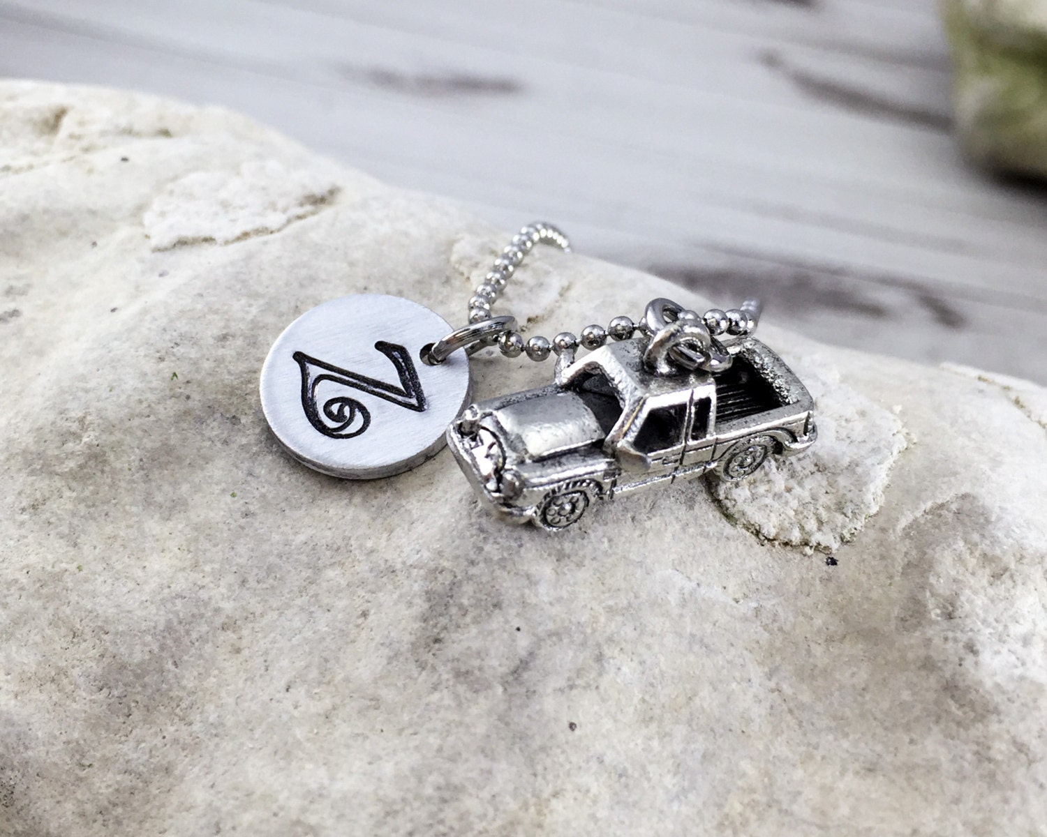 Pickup Truck Necklace Personalized Charm Necklace by theKRAFTbox
