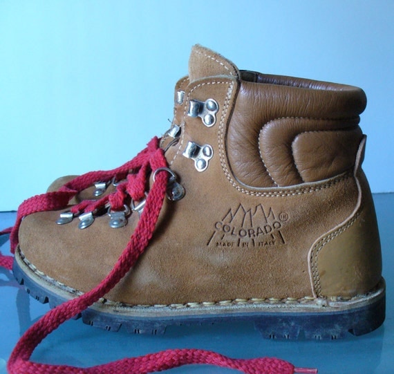 Vintage Made in Italy Hiking Boots Men's by EurotrashItaly on Etsy