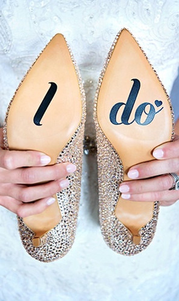 I Do Sticker Wedding Shoe Decal Vinyl Decal