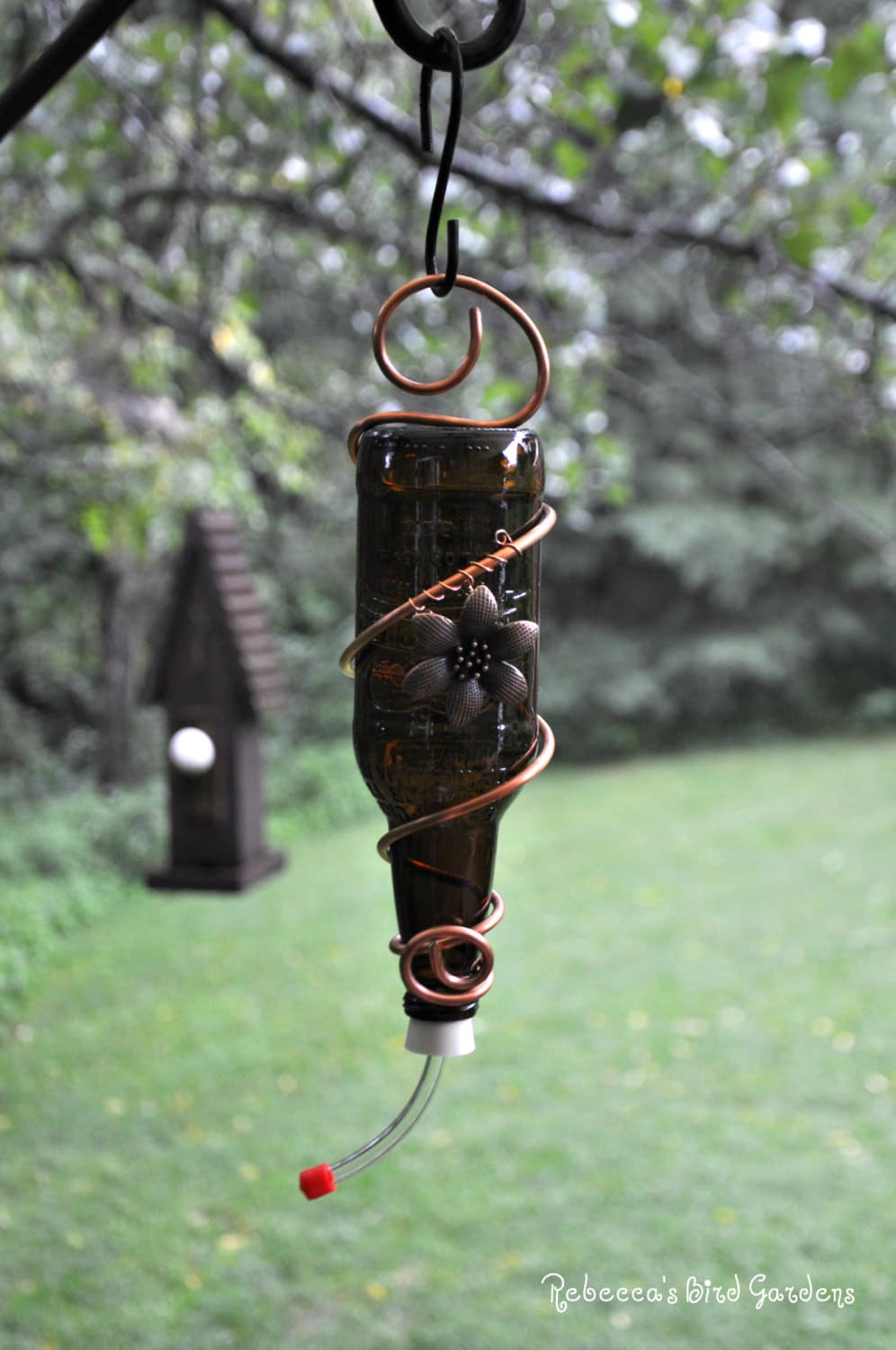 glass bottle hummingbird feeder the soda glass bottle hummingbird feeder the soda