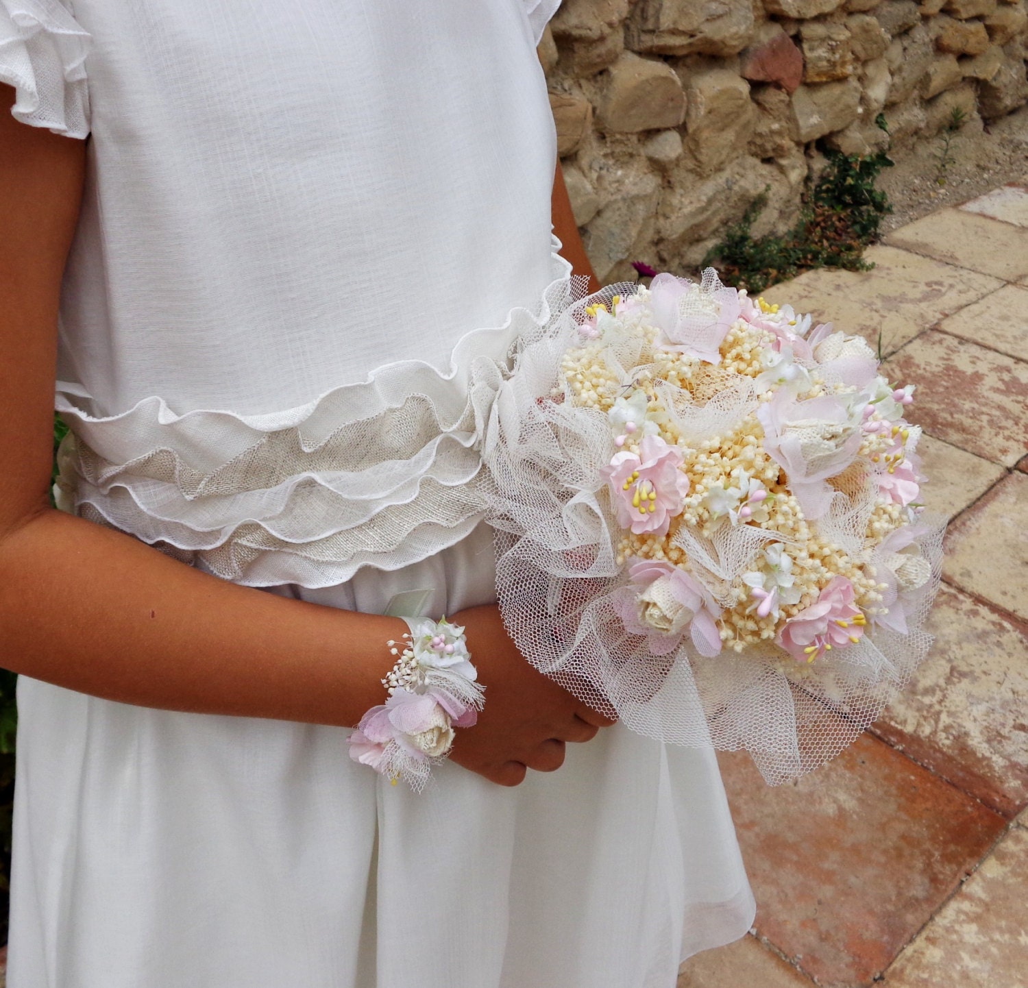 Flower girl bouquet communion bouquet special ceremonies