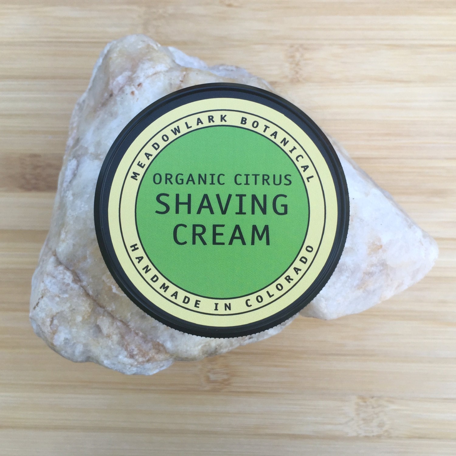 Natural Shave Cream Citrus / Vegan Organic Non Foaming