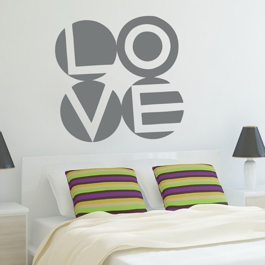 Wall Decals Quote Love Decal Vinyl Sticker Bedroom Interior