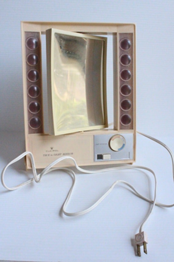 CLAIROL MAKEUP MIRROR True to Light makeup mirror vintage