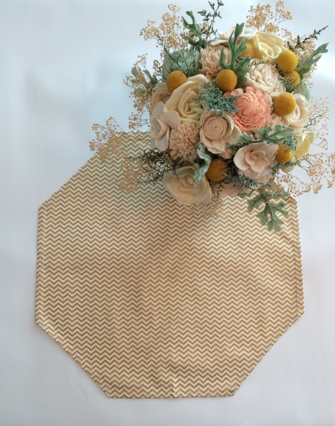 Gold table runners fabric gold Metallic gold and cream