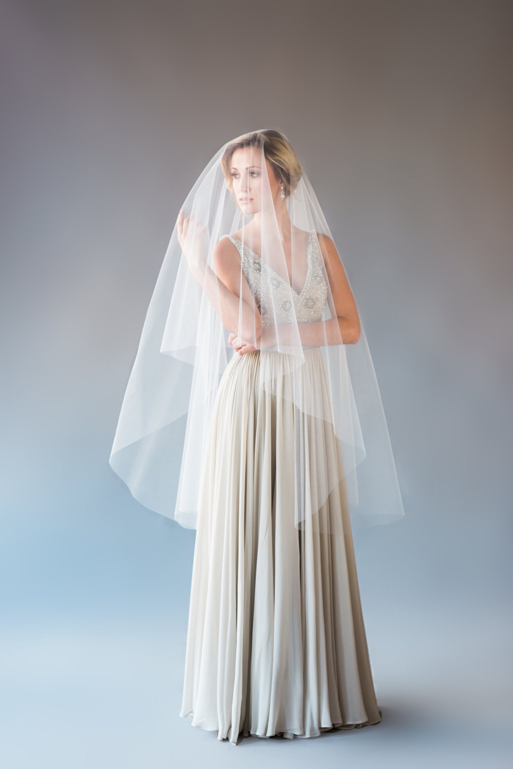 Waltz Length Drop Veil Wedding Veil Circle Veil Ballet