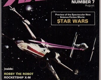 Scarce, Starlog #7, FIRST STAR WARS Magazine, Robby the Robot,Rocketship X-M,Kelly Freas,Star Trek,Science Fiction, Fantasy,George Lucas