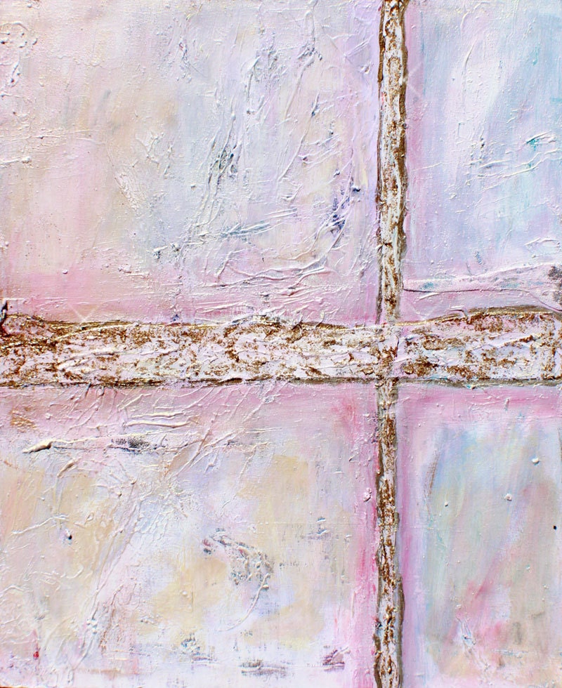 Abstract Painting Abstract Art Gold Pink Pink Gold Painting