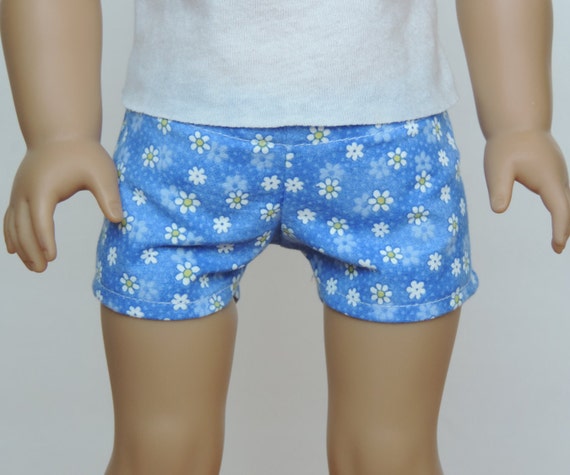 Daisy Floral Shorts - 18 Inch Doll Clothes