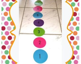 Vinyl line up dots (1-20) or (1-25)